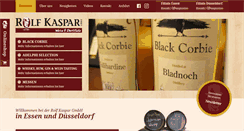 Desktop Screenshot of kaspar-spirituosen.de